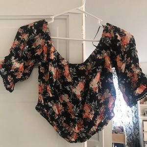 floral crop top